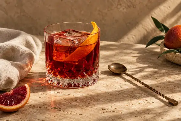 Negroni serving suggestion