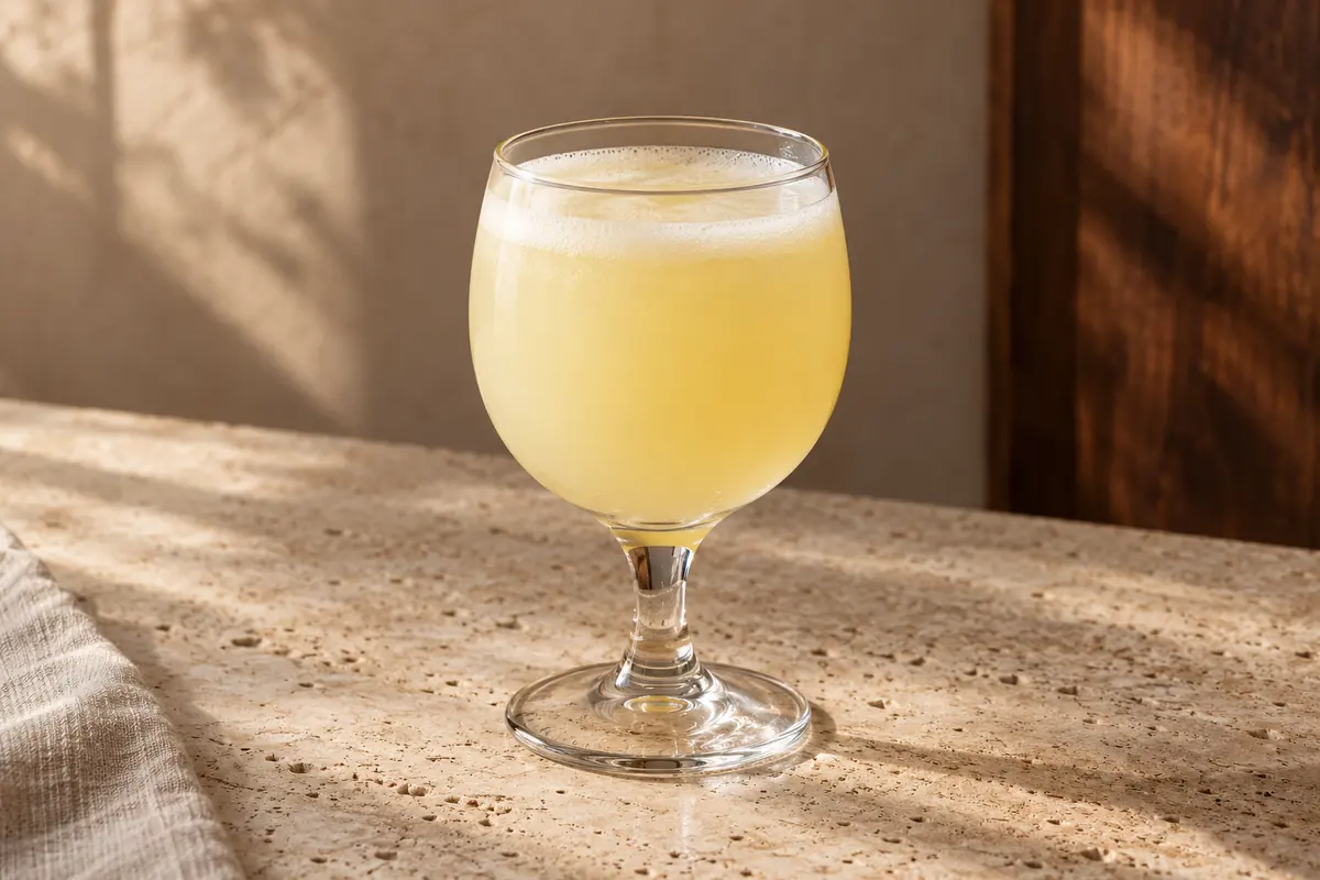 Pisco Punch serving suggestion