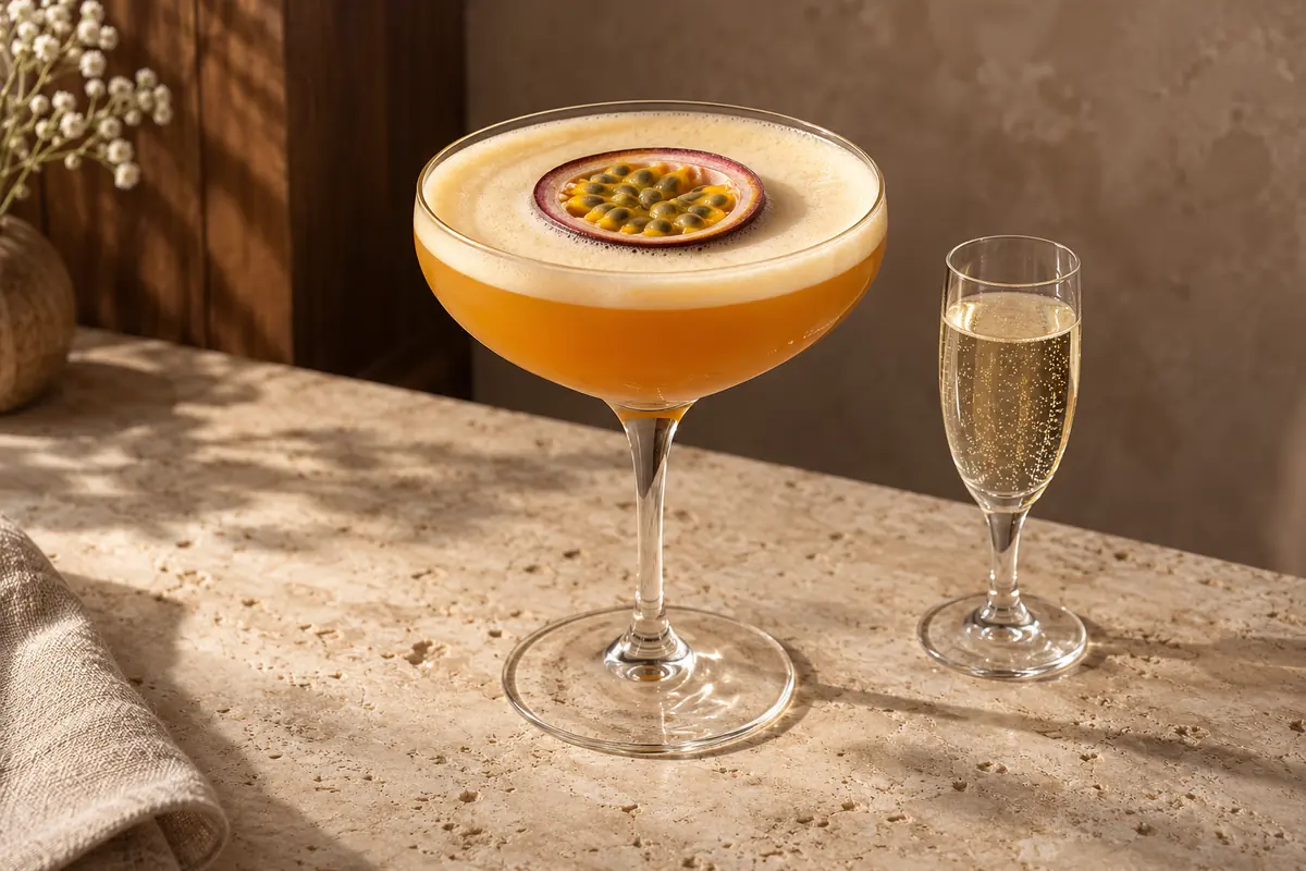 Porn Star Martini serving suggestion