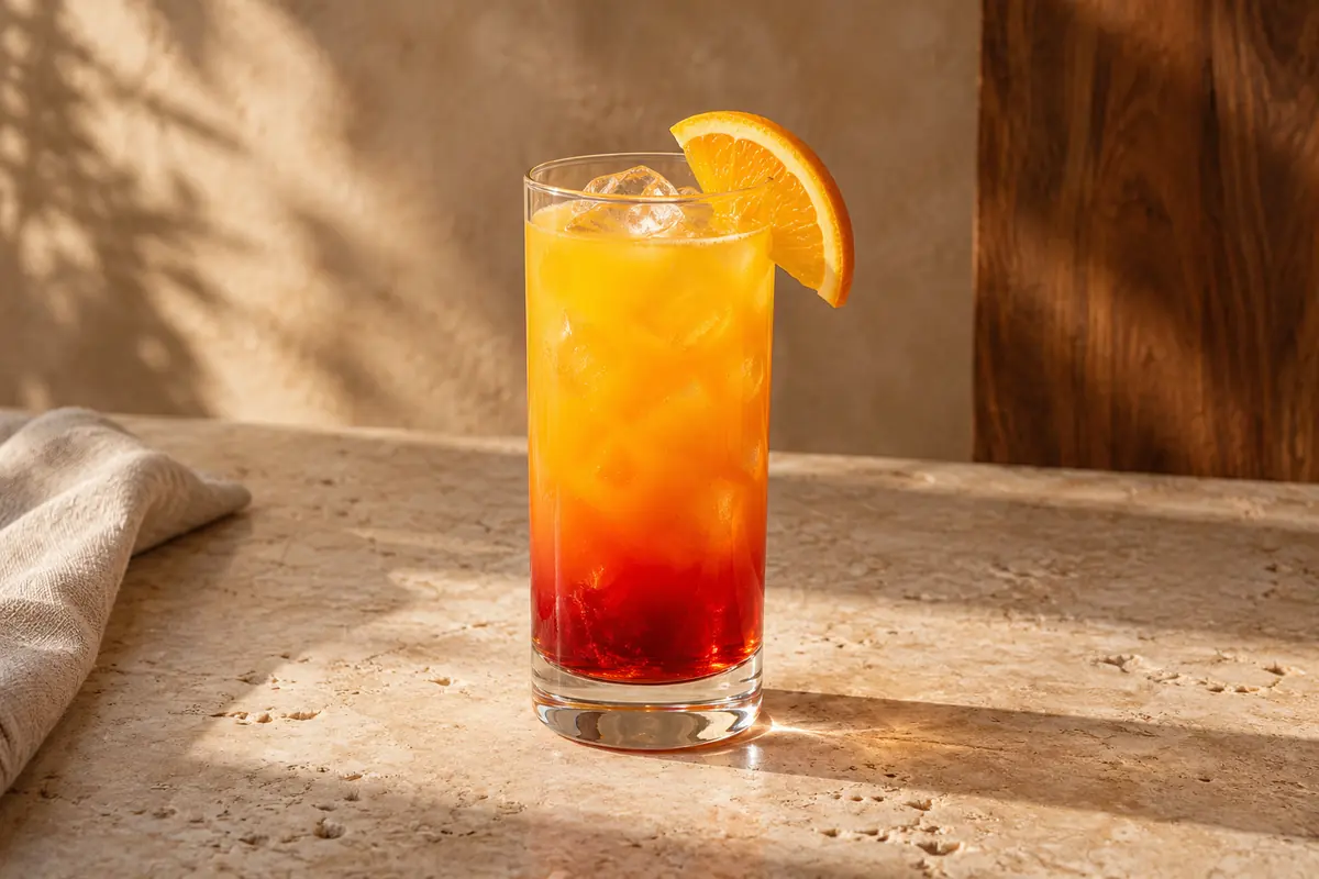 Tequila Sunrise serving suggestion