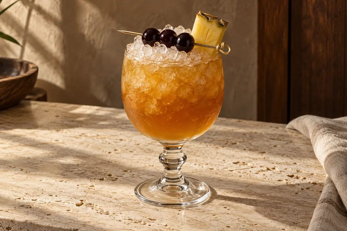 Three Dots and a Dash serving suggestion